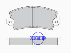 CITROEN LNA VISA PEUGEOT 304 305 4 5 14 16 17 18 R12 R17 Brake pad FMSI:793-D49 OEM:7701201095 TRW:GDB118 WVA:20140 20141 20347 20348 20710, F49A